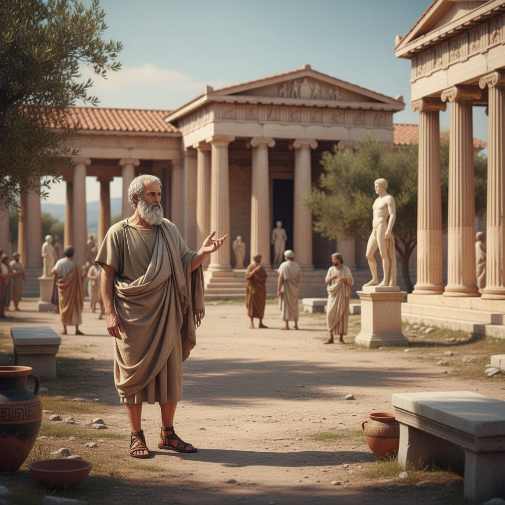 Cover image for A Conversation with Socrates: Why We Believe Things Without Questioning Them